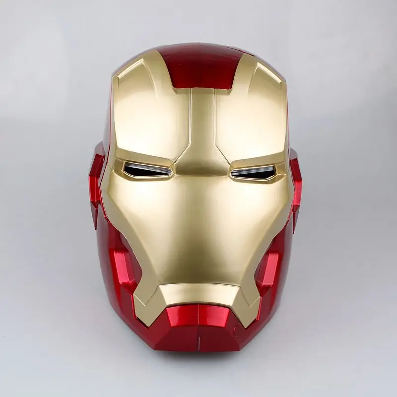 

The Avengers Iron Man Helmet Cosplay Helmet Touch Sensor Switch Light Eyes PVC Action Figure Collectible Model Toy 20cm KT3559