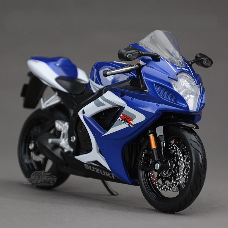 Бесплатная доставка моделей мотоциклов Maisto SUZUKI GSXR 750 1:12 модель Спортивного
