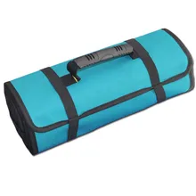 Urijk Roll-feed Portable 600D Oxford Fabric Canvas Tool Bag Storage Repairing Tool Screwdriver Plier Wrench Electrician Package