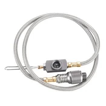 

Stainless Steel Gas High Pressure Thread Extension Pipe Extension Line Gas Tank Connection Line With Valve 85cm