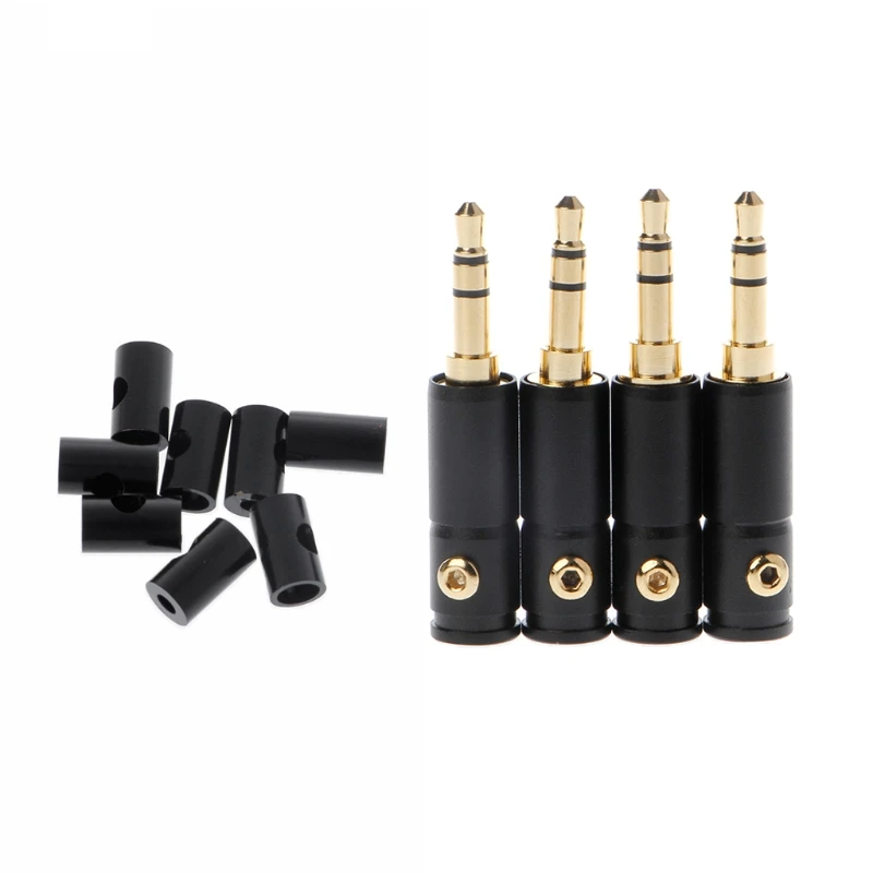 Buy 4 Sets Gold Plated 3.5mm Male Stereo Mini Jack
