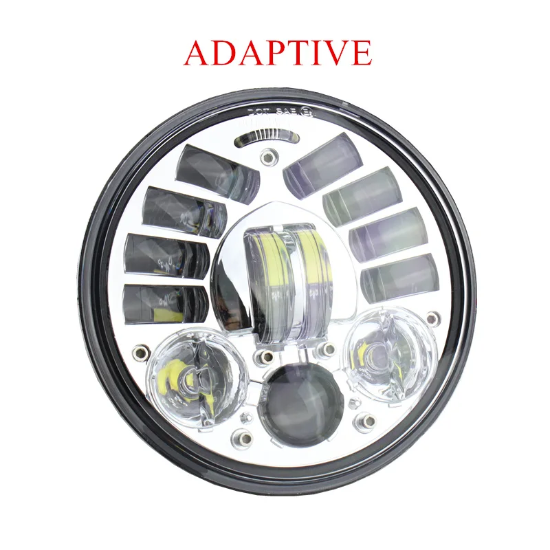 

5.75in. LED Adaptive Headlights 5 3/4" 5.75" LED Projection Headlight position for Motorcycle