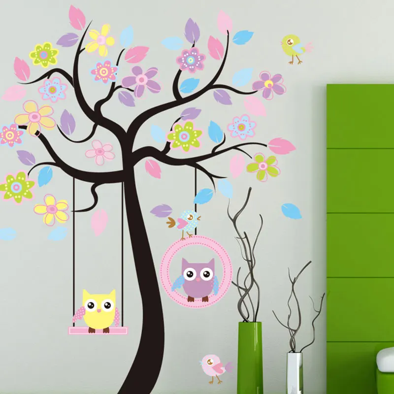 Creative Children Room Wall Sticker Home Decor PVC Powderblue Wallpaper