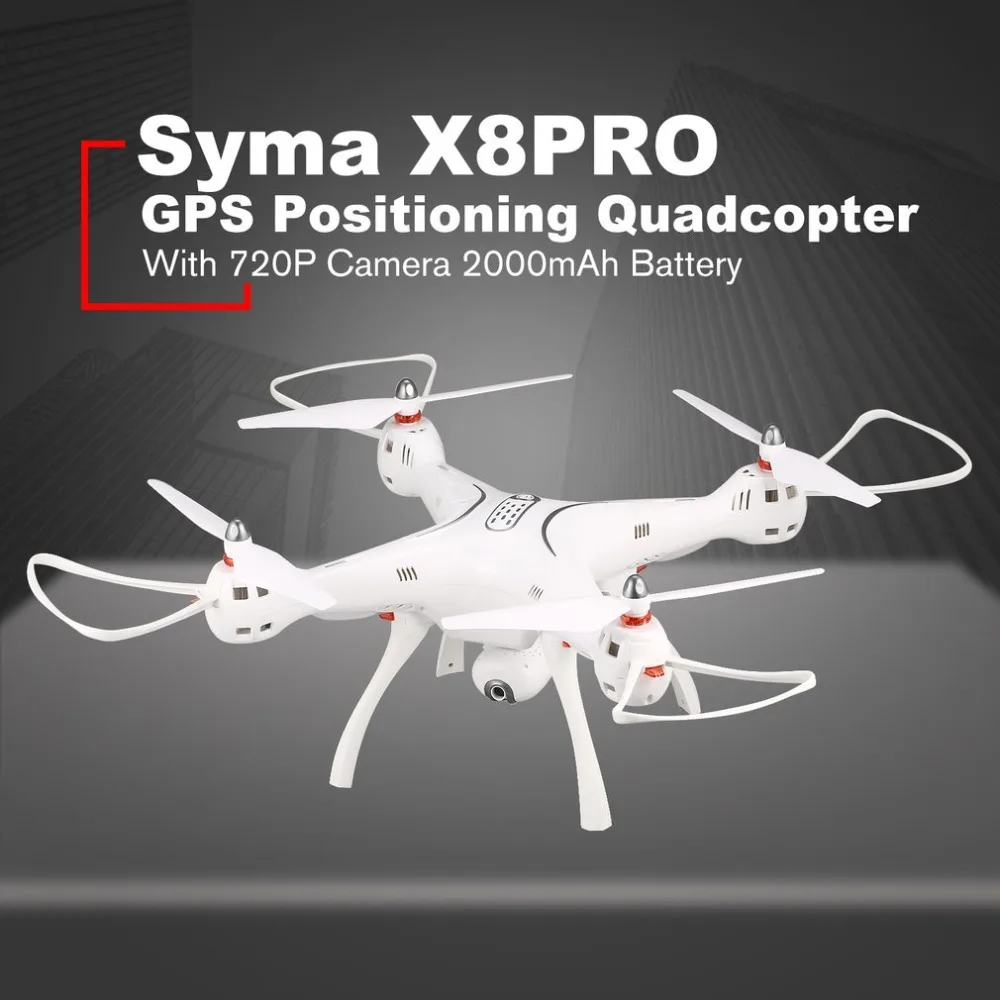 

SYMA X8PRO GPS DRON WIFI FPV With 720P HD Camera Adjustable Camera drone 6Axis Altitude Hold x8 pro RC Quadcopter RTF