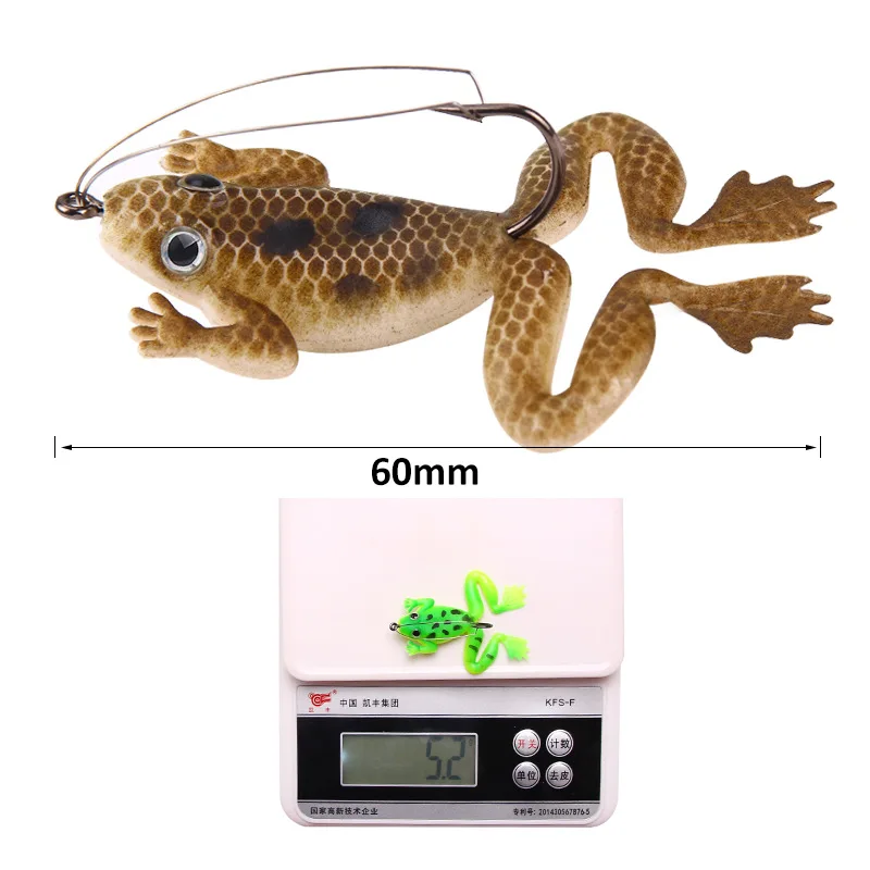 6CM 5.2g 3D Frog Snakehead Fishing Lure Wobblers Pencil Fishing Minnow Soft  Worm Fish Lures Artificial Bait Bass Hooks Tackle - AliExpress