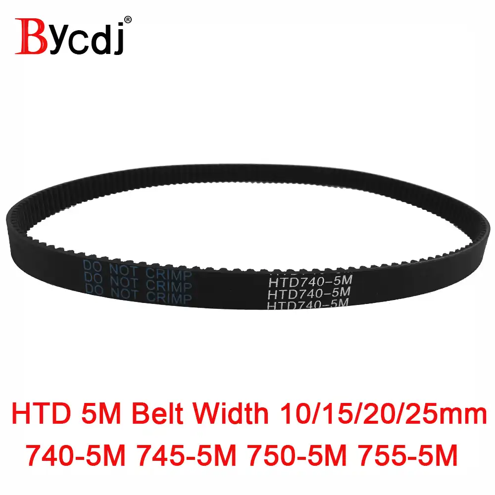 HTD740-5M HTD5M 5mm Pitch 10mm Width Pulley Drive Synchronous Timing Belt