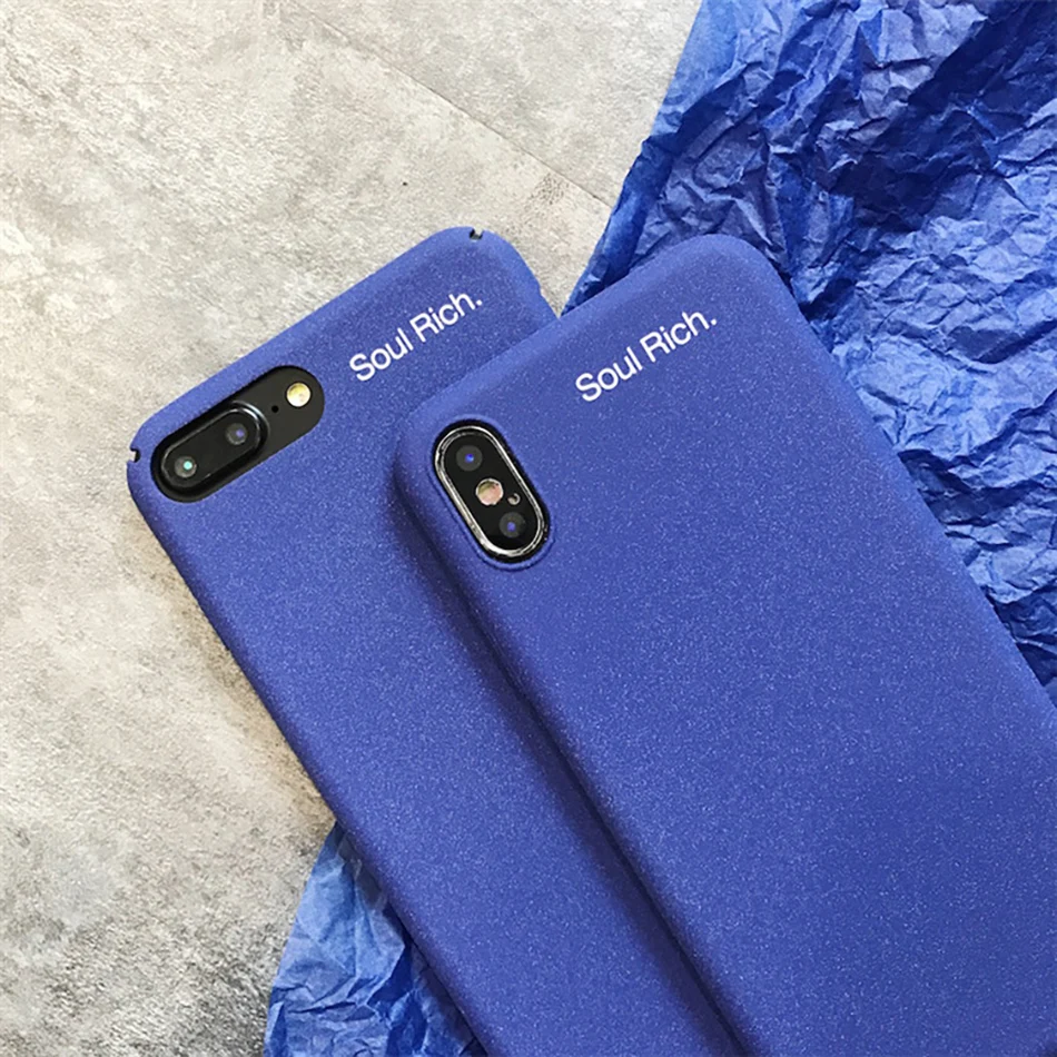 !ACCEZZ Luxury Matte Full Protective Back Cover Case For Apple iphone X 8 7 Plus Fashion Phone Bussiness Shell Fundas Coque Capa (3)
