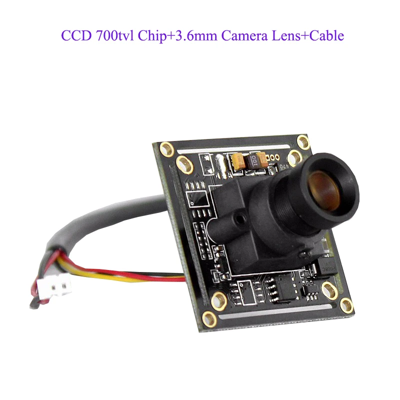 ccd 700tvl chip camera lens cable
