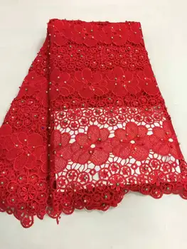 

Latest African Water Soluble With Beads Laces Fabrics Embroidered African Guipure French Lace Fabric African French Net Lace