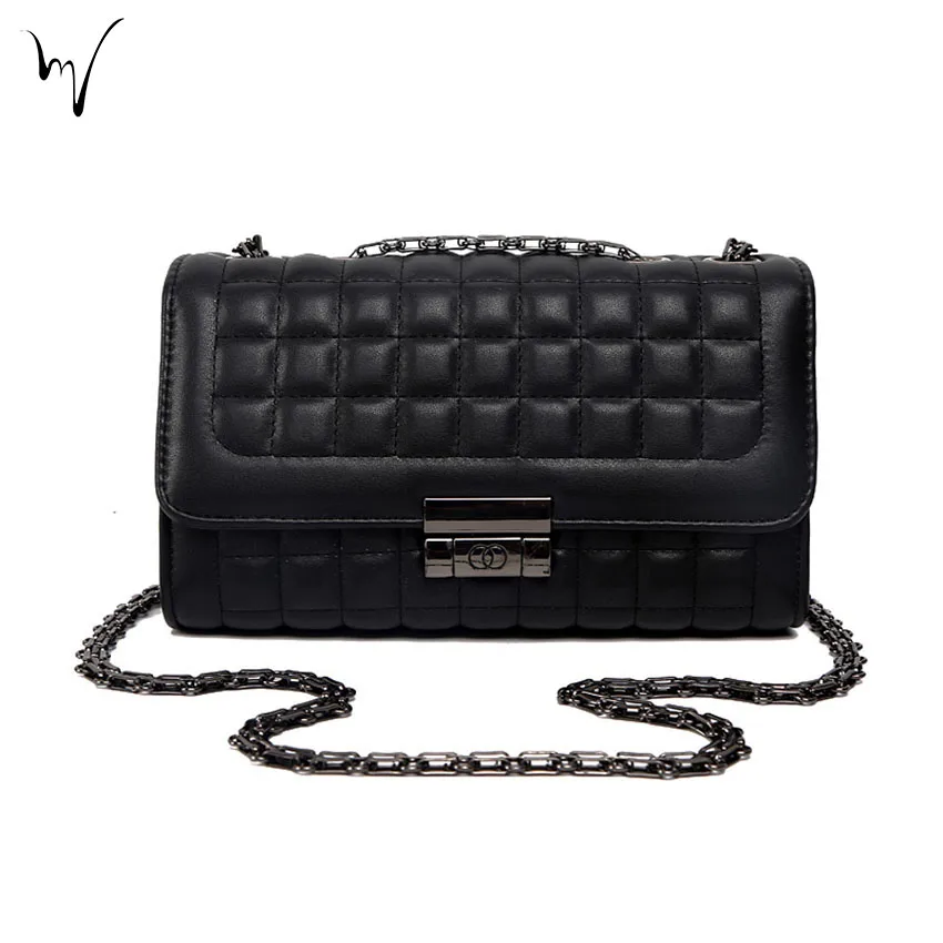 

Cover Lozenge Metal Lock Ladies Crossbody Bag Quality Zipper Sweet Women Handbag Girlfriend Gift Korean Mother Cheap New Package