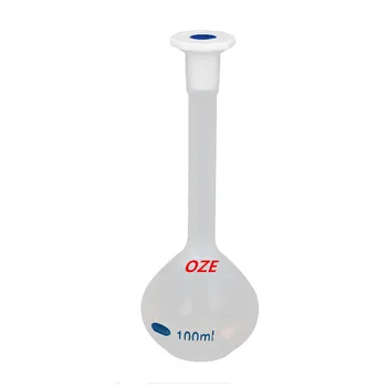 

1 PCS 100ml Long Neck Clear Plastic Volumetric Measuring Flask Heatproof Laboratory