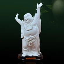 Фарфор из Дэхуа happy Будда Майтрейя, 11 дюймов оригинальные домашние особенности высококачественные декоративные украшения и ремесла распродажа