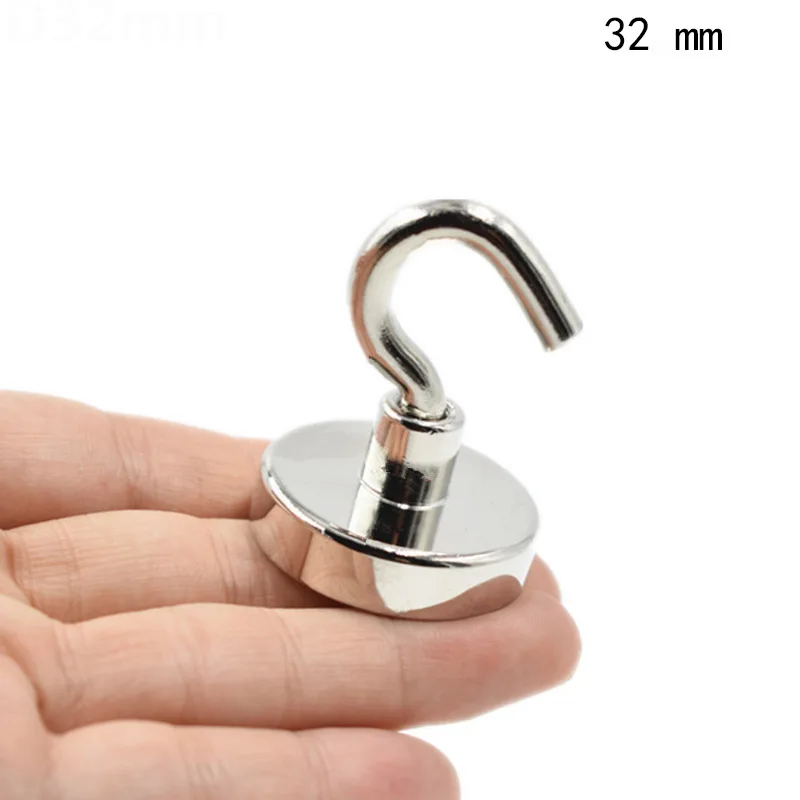 4 шт., крепкий мини-магнитный круговой Крючок для ванной, вешалка, магниты, дверные крючки, кухонные настенные удерживающие Мощные Неодимовые Магнитные Крючки - Цвет: D32