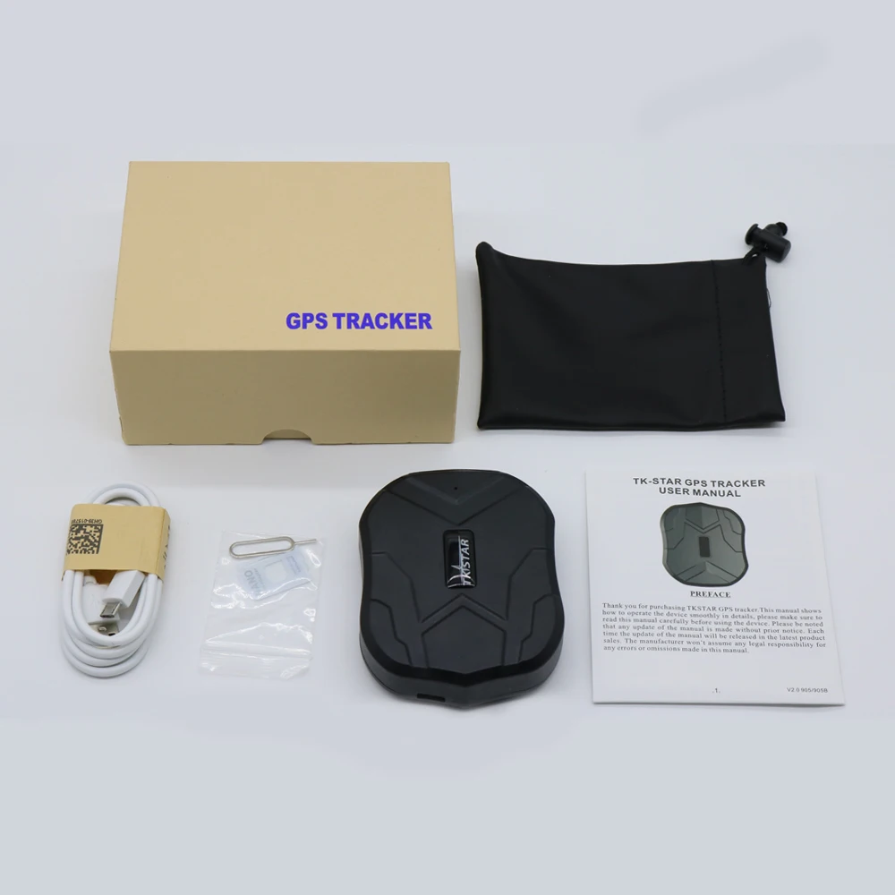 GPS rastreador coche 90 días en espera TKSTAR TK905 GPS localizador impermeable GPS rastreador Auto imán Monitor de voz aplicación Web gratuita PK TK915