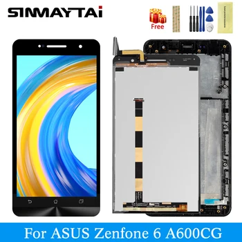 

ORIGINAL 6.0" 1280x720 IPS Display For ASUS ZenFone 6 LCD Touch Screen Digitizer Replacement Parts A600CG A601CG T00G
