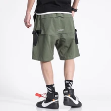 Летние уличные фитнес мужские шорты Карго повседневные хлопковые мужские шорты с карманами на молнии пляжные мужские короткие штаны ABZ435