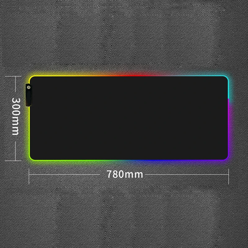 Светящийся игровой коврик для мыши, негабаритный, тонкая поверхность, водонепроницаемый, для шитья, Настольная ткань, коврик, красочный светильник, RGB, Esports, атмосферная лампа - Цвет: 800 300