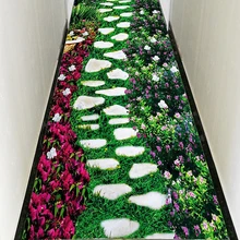 3D зеленая трава дорога Роза принт ковер украшения спальни мягкий коврик/ковер для гостиной коврики Нескользящие стойкие коврики
