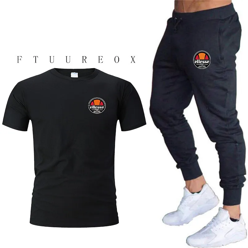 2019 summer New Fashion Thin section Pants Men Casual Trouser Jogger Bodybuilding Fitness Sweat Time limited Sweatpants+t