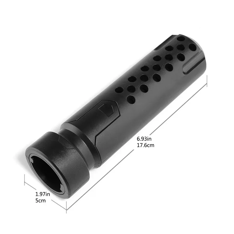 18cm-Long-Decoration-Muffer-Silencer-Modified-Front-Tube-Decoration-for-Nerf-Matte-Black