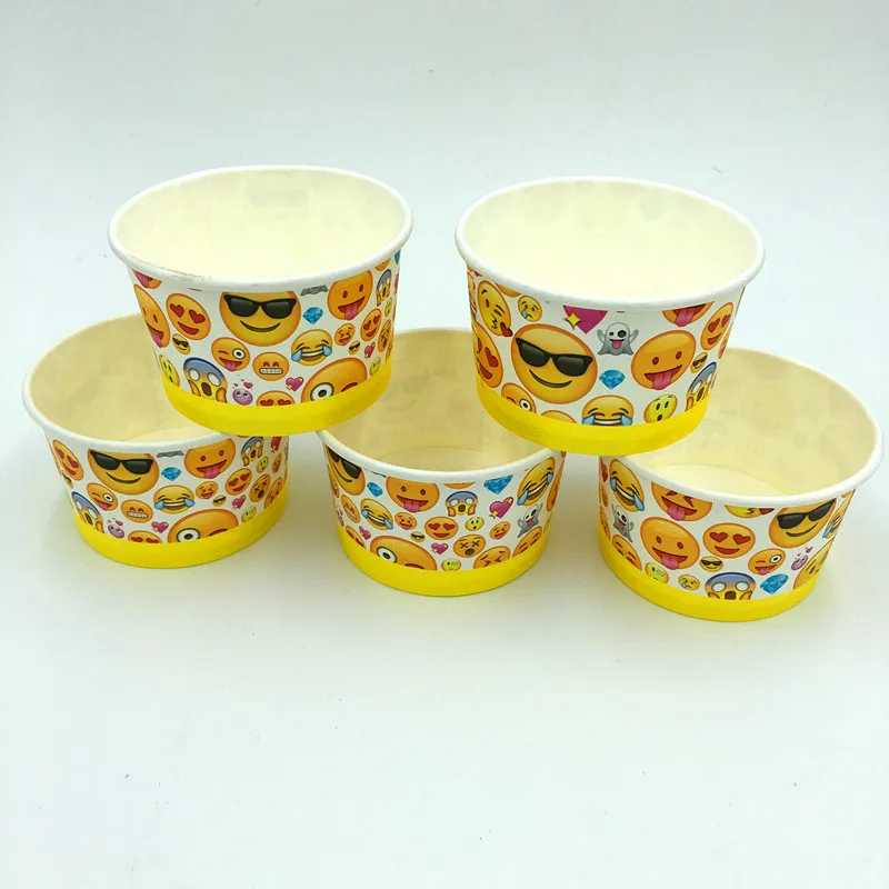 10pcs/lot emoji ice cream cup emoji ice cream bowl emoji disposable ice