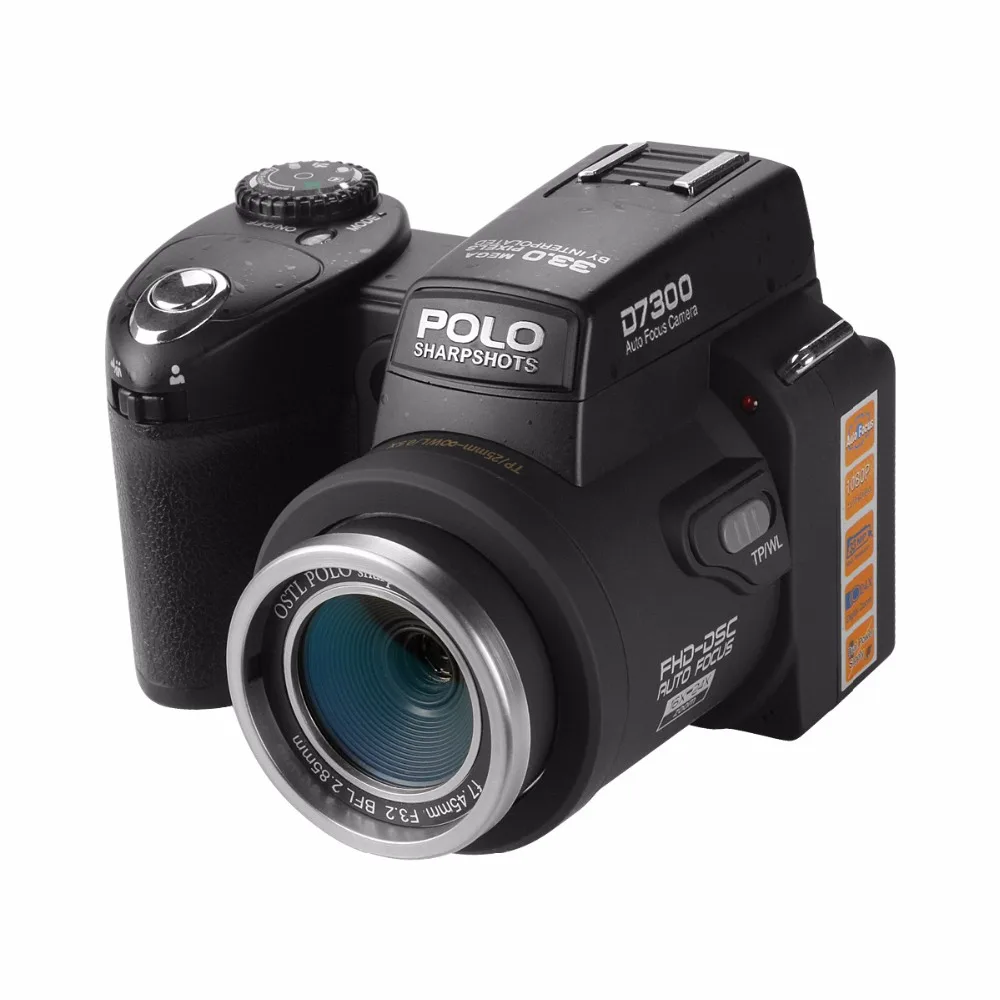 PROTAX D7300 цифровые камеры 33MP профессиональные 24X оптический зум телефото и 8X