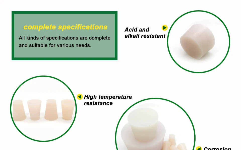 LUJX-R, Силиконовая пробка, резиновая пробка, High17-34mm, твердая пробка без отверстия, пробирка, пробирка
