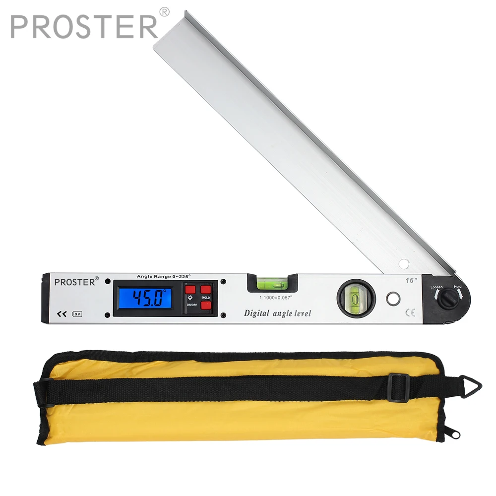  Proster for 0~225° LCD Digital Inclinometer Protractor Spirit Level Angle Finder Gauge Meter Digita