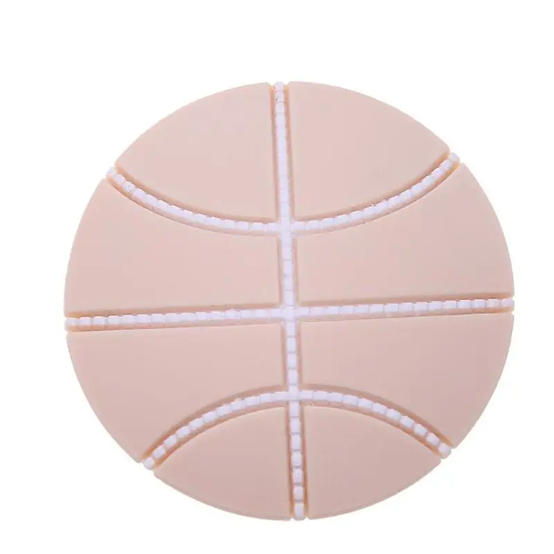 1Pcs Door Handle Pad Basketball Shape Self Adhesive Wall Protector Bumpers Buffer Guard Stopper Rubber Doorknob Lock Crash Pads