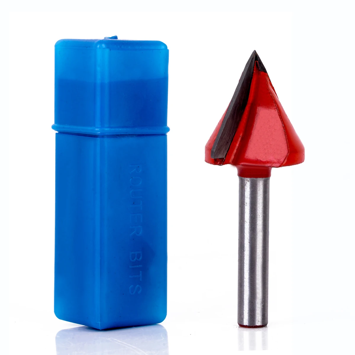 

1pc 60 Degree V Groove Bit Tungsten Steel CNC Router Bit Woodworking Cutter 6x22mm Mayitr