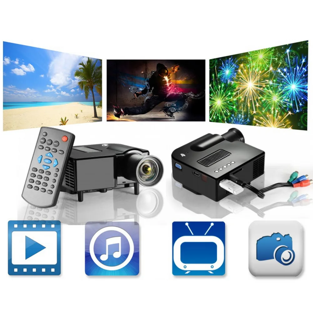 Prix pour UC28 PRO HDMI Portable Mini LED Divertissement Projecteur Home Cinéma Théâtre US Plug En stock! Prix pour UC28 PRO HDMI Portable Mini LED Divertissement Projecteur Home Cinéma Théâtre US Plug En stock!
