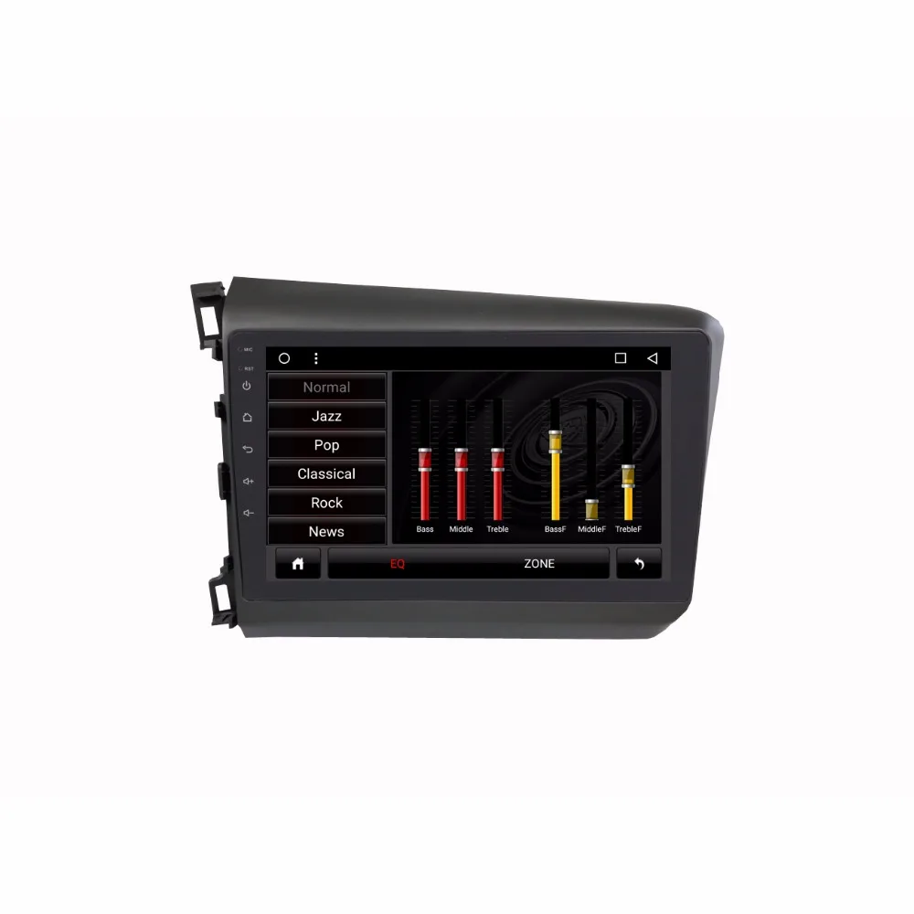 Sale Android 8.0 2 DIN 9" Octa Core Car dvd Video GPS Navigation For Honda Civic 2012-2013 Screen 1024 *600 RDS/wifi/Radio/dvr 2