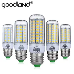 Goodland E27 светодио дный лампа E14 светодио дный лампы Smart IC 220 В 240 В мозоли без мерцания 24 36 48 56 69 81 89 светодио дный s SMD 5730 люстры свет