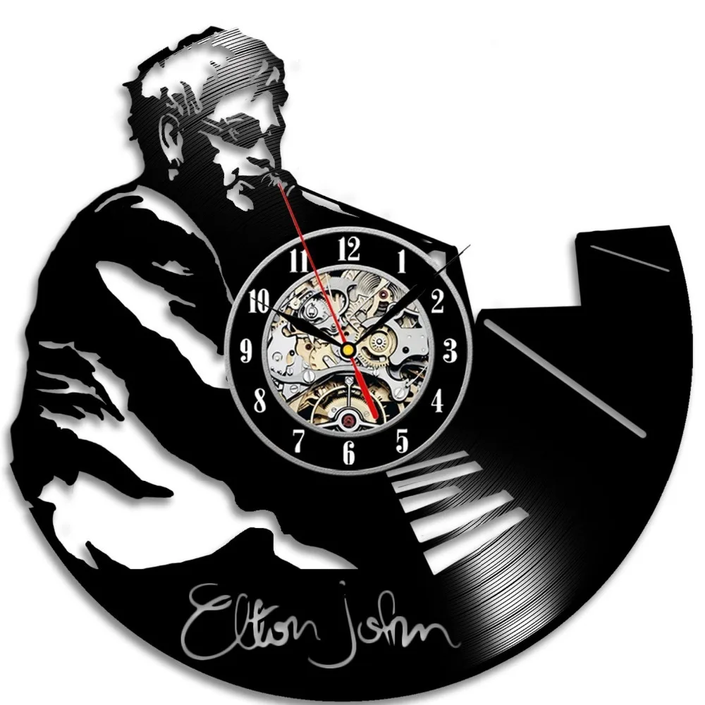 

Elton John Vinyl Record Clock Home Decor Wall Design