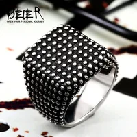 Beier 316L Stainless Steel Gothic Ball Men's Rings Fashion Rock High Quality Jewelry LLBR8-528R