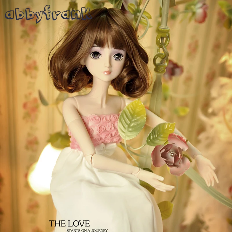 Abbyfrank 60 см большая BJD кукла силиконовые игрушки платье парик одежда обувь макияж