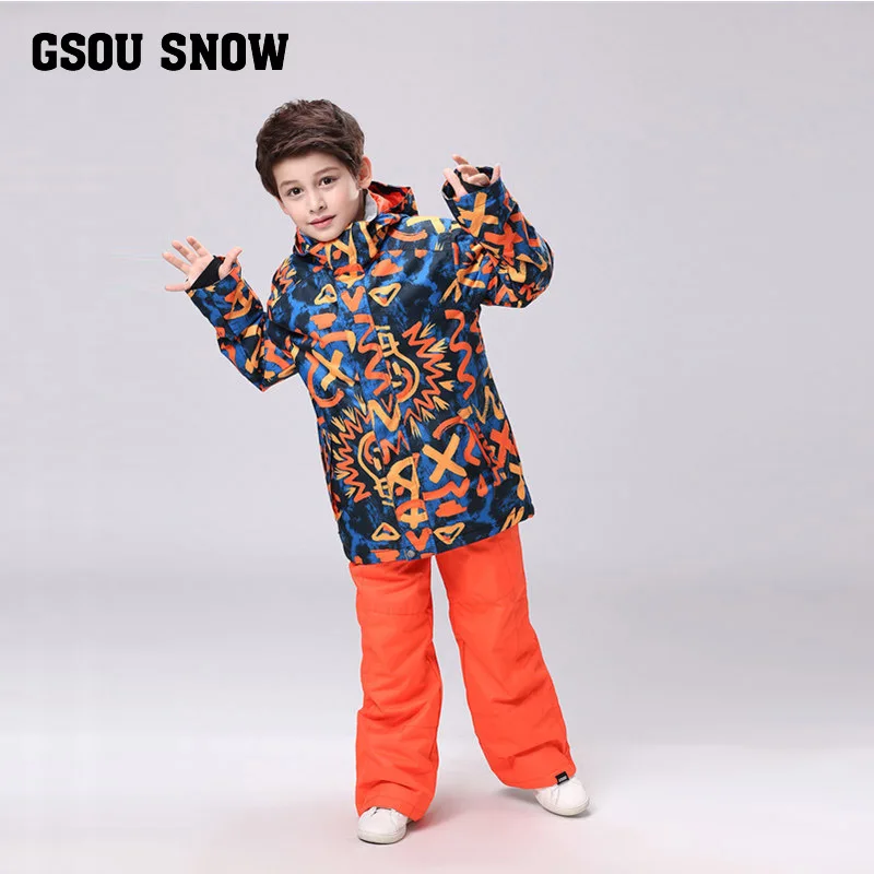 Gsou Snow2017 комплекты зимней детской одежды детские пуховики детский комбинезон