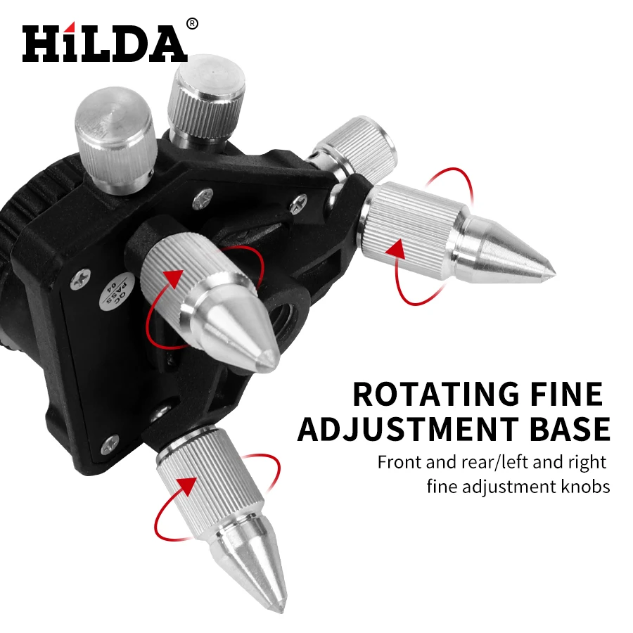 Ceny HILDA 12 linii poziom lasera 3D samopoziomujący 360 poziome i pionowe krzyż Super mocny zielony laser wiązka laserowa