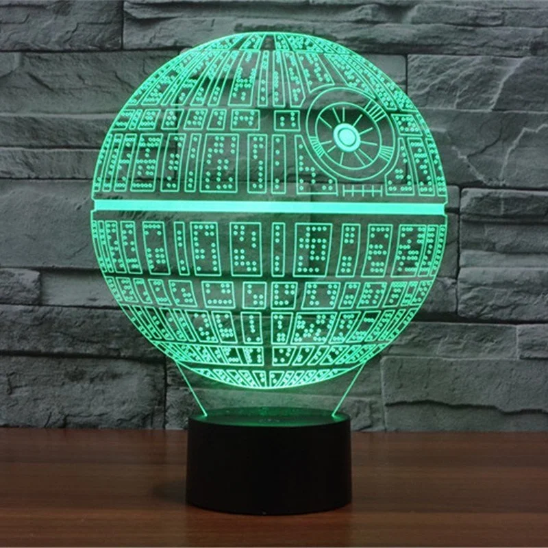

2018 3D Illusion Platform Night Lighting Touch Botton 7 Color Change Decor LED Lamp night USB
