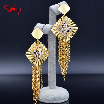 

Sunny Jewelry Hot Selling Tassel Earrings Long Drop Earrings For Women Dangle Earrings Big Earrings For Wedding Jewelry Findings