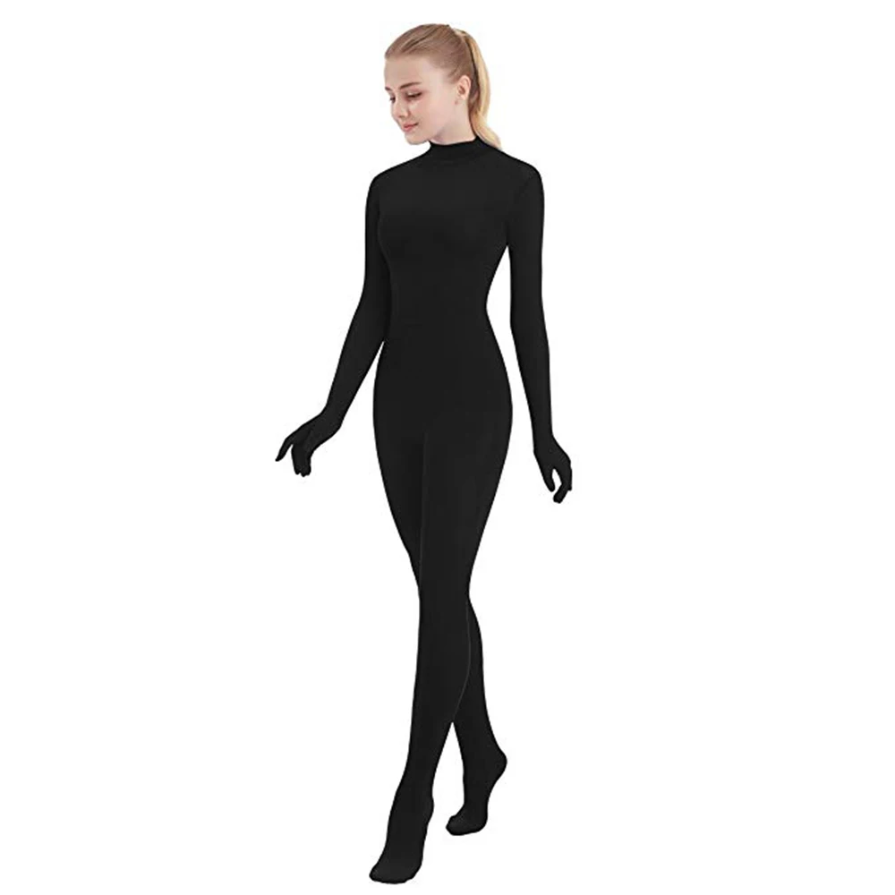 

SPEERISE Adult Full Body Unisex Zentai Black Lycra Spandex Skinny Tight Jumpsuits Suit for Women Unitard Man Cosplay Costumes