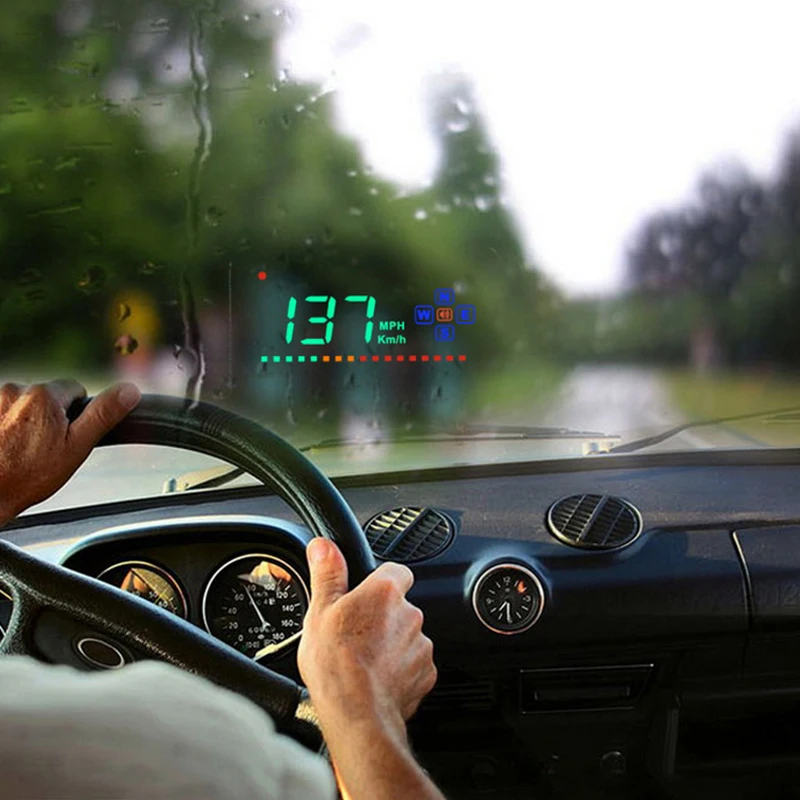 A2 авто автомобиль gps HUD автомобиль Дисплей Speedometers панель управления предупреждением Windshiled проектор для обеспечения безопасности водителя