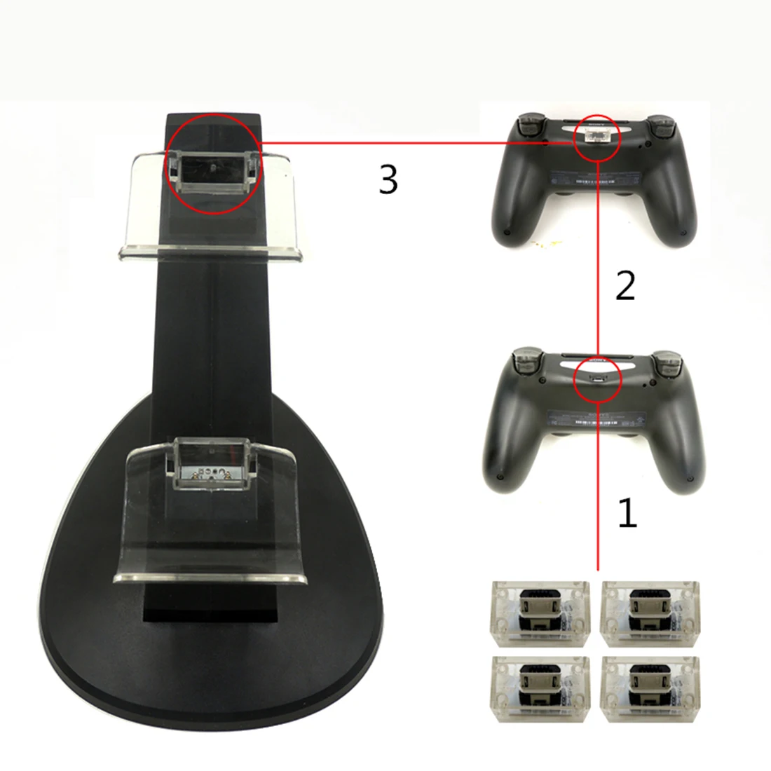 HOBBYINRC 4в1 USB настольное зарядное устройство зарядная док станция с точечным