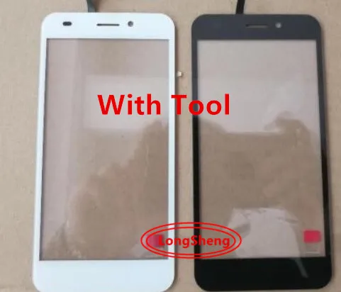 

Wholesale 5.0 inch for LOGICOM L-ITE 502 touch screen panel replacement with tools black white color free shipping+tracking No.
