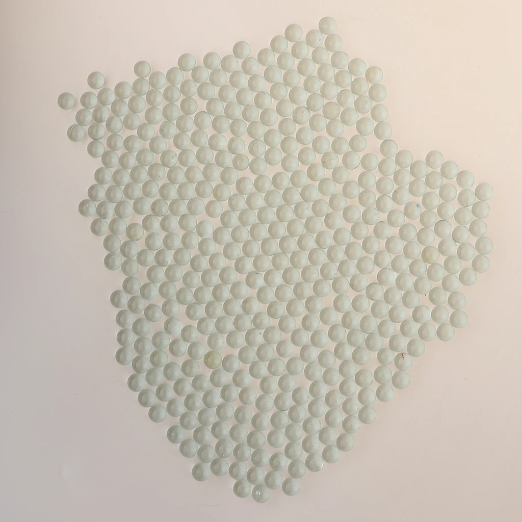350pcs (10mm) Replacement Solid Glass Marbles for Chinese Checker, Aggravation, Wahoo Board Game (Clear)