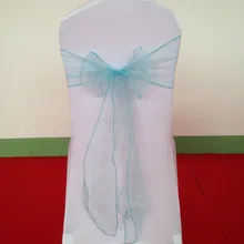 100 шт./лот фантазии дешевые детские синие Тиффани синий стул створки стул лук стул ленты