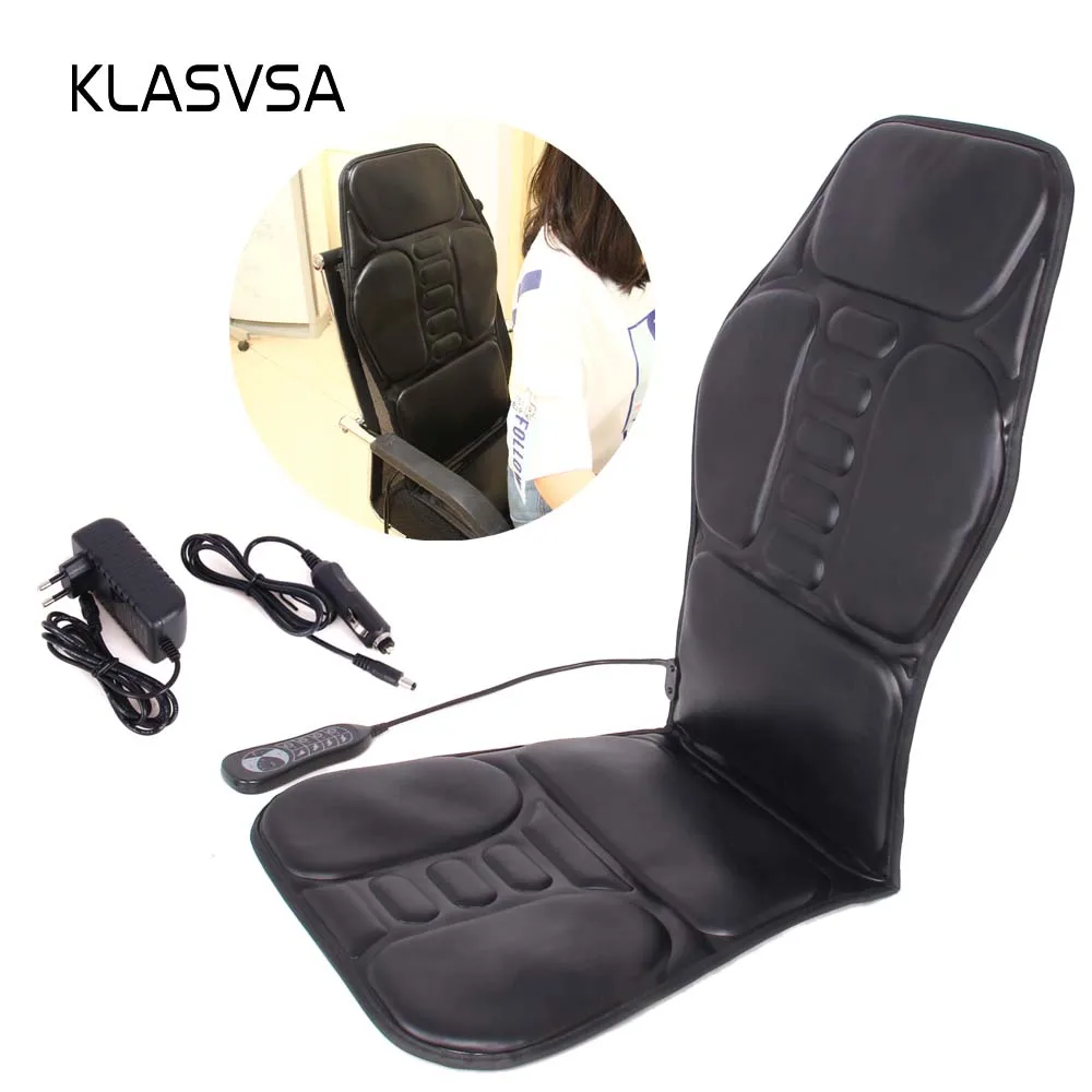 Klasvsa Electric Portable Heating Vibrating Back Massager Chair In