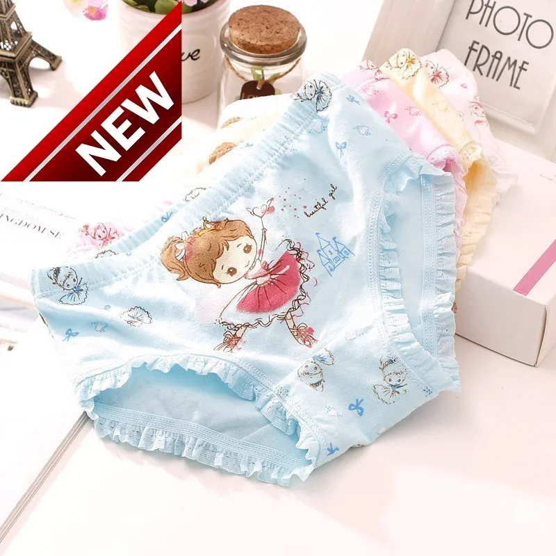 

4pcs/lot Girls Underwear Cotton Boxer Briefs Princess Children Kids Baby Panties Cute Cartoon Panty Ondergoed Meisje Calzoncillo