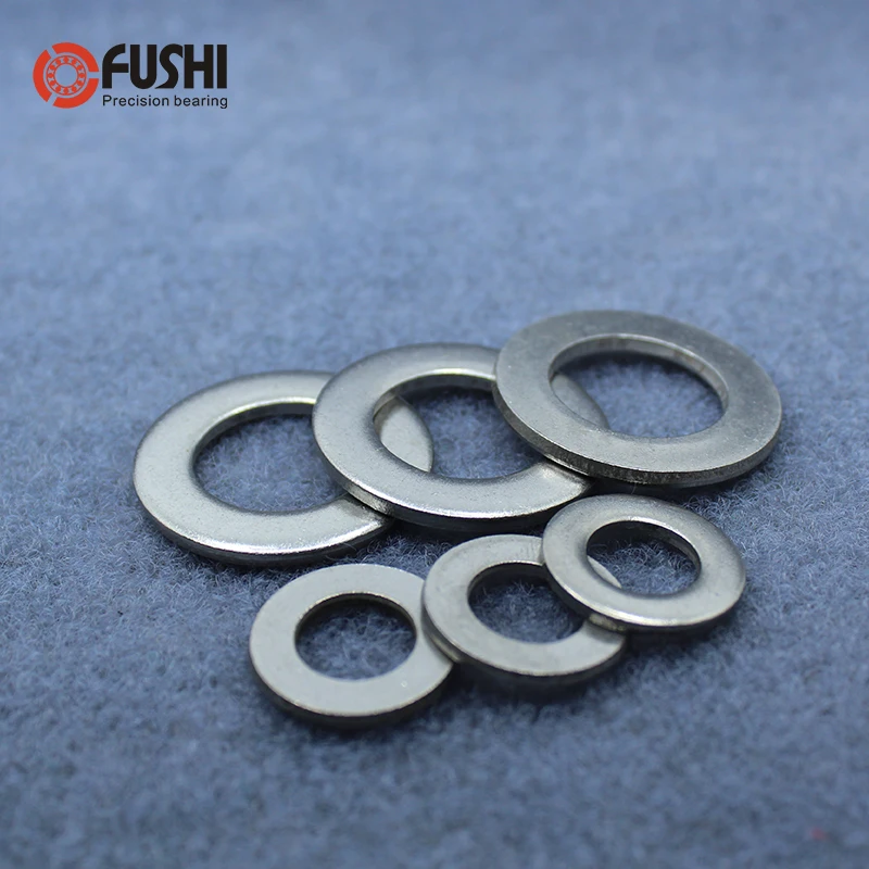 

M1.6 M2 M2.5 M3 M4 M5 M6 M8 M10 Stainless Steel Flat Washer 200 PCS Plain Washers DIN125