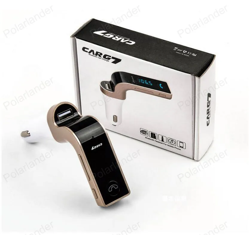 Смартфон BluetoothMP3 плеер Handsfree Car Kit Dual USB Зарядное устройство fm-передатчик громкой связи с микро-SD/TF Card Reader устройство чтения карт